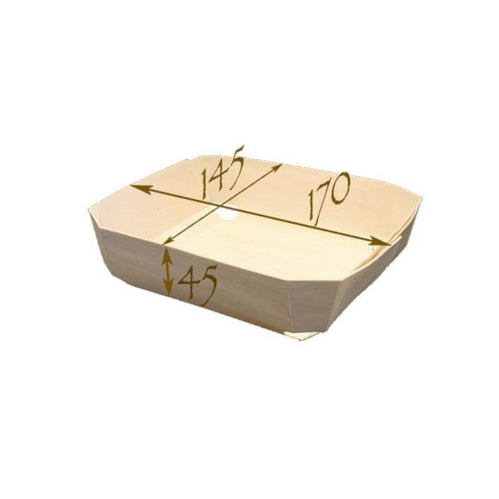 Panibois Lady wooden baking moulds, available in a case of 100. Ideal for baking cakes, breads, and pastries. Eco-friendly, durable, and perfect for professional kitchens.