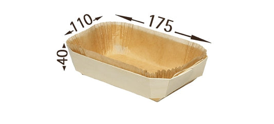 Panibois Marquis wooden baking moulds, sold in a case of 200. Perfect for baking loaves, cakes, and pastries. Eco-friendly, durable, and ideal for professional use.