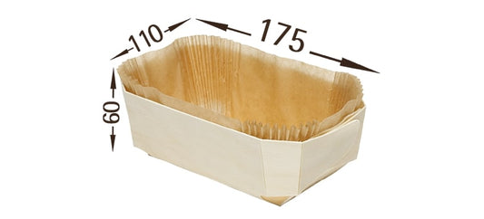 Panibois Duc wooden baking moulds, sold in a case of 100. Ideal for baking bread, cakes, and pastries. Eco-friendly, durable, and perfect for professional kitchens.